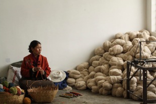 Carpet factory workshop, Shigatse, Tibet